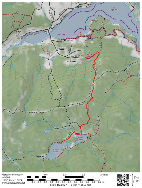 Ridge Lakes Snowshoeing – Kamloops Trails