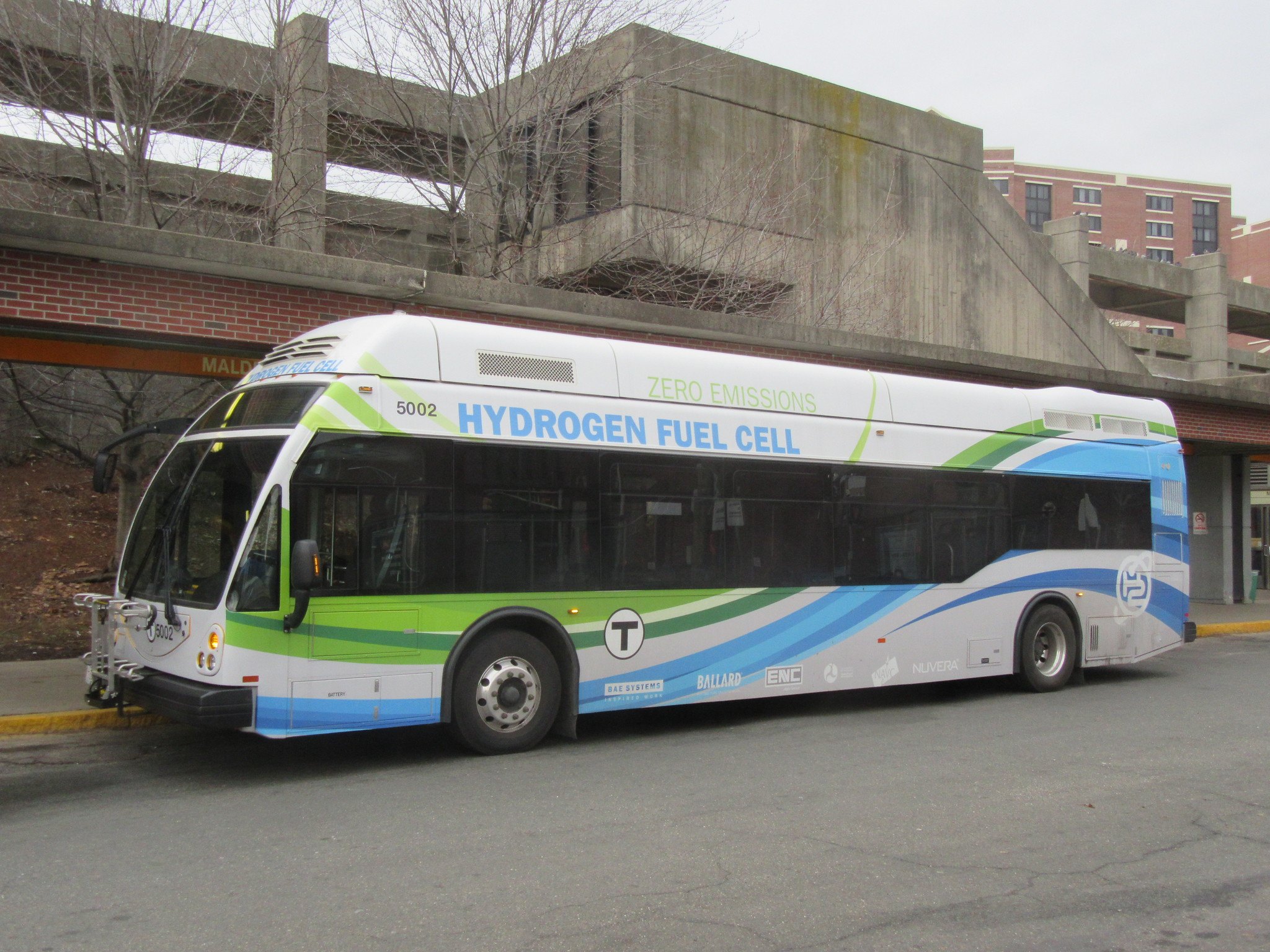 Hydrogen fuel cell bus