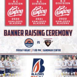 BLAZERS TO RAISE BC DIVISION CHAMPIONSHIP BANNER ON FRIDAY, DEC 2