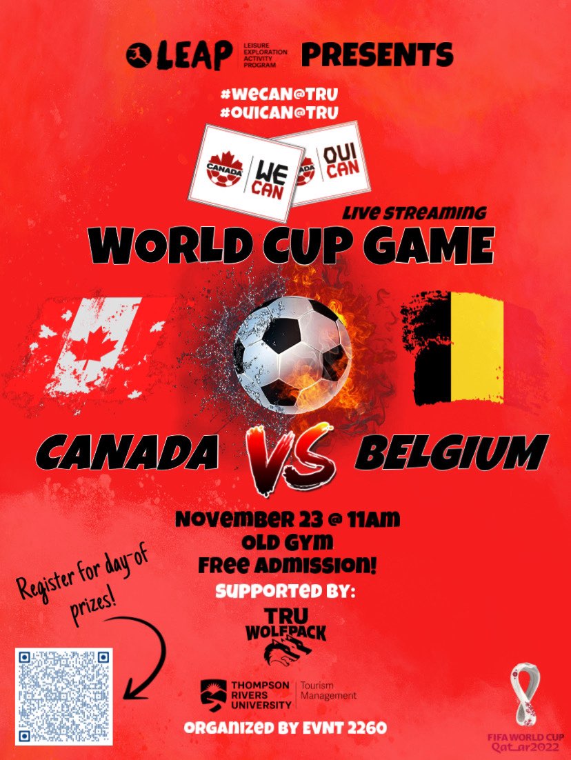 LEAP presents weCAN@TRU – Canada vs Belgium – TRU Newsroom