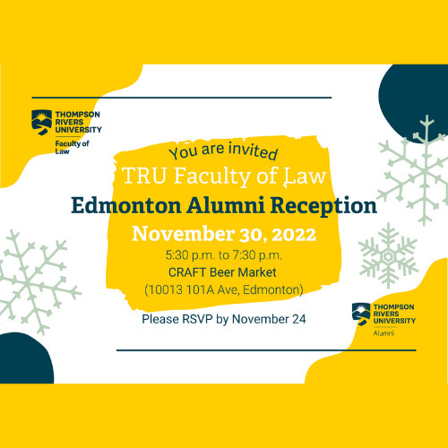 TRU Law Edmonton Alumni Reception – TRU Newsroom
