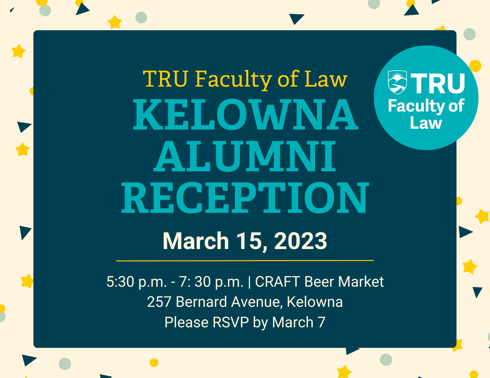 TRU Law Alumni Reception in Kelowna – TRU Newsroom