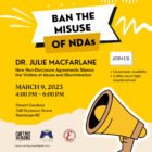 Dr. Julie Macfarlane discussion on banning NDAs in B.C. – TRU Newsroom