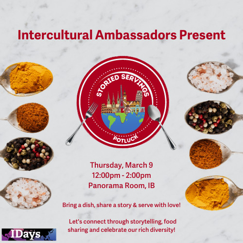 Storied Servings-Intercultural Ambassadors Event – TRU Newsroom