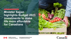 Minister Sajjan highlights budget investments to make life more affordable for Canadians
