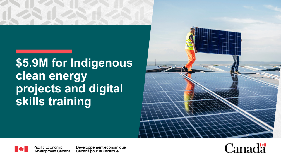 Minister Sajjan announces $5.9M for Indigenous clean energy projects and digital skills training