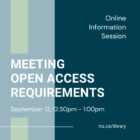 Meeting Open Access requirements – TRU Newsroom