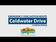 City of Kamloops - Juniper Coldwater Drive Emergency Evacuation Route
