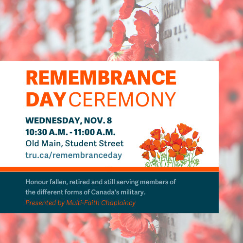 Remembrance Day ceremony – TRU Newsroom