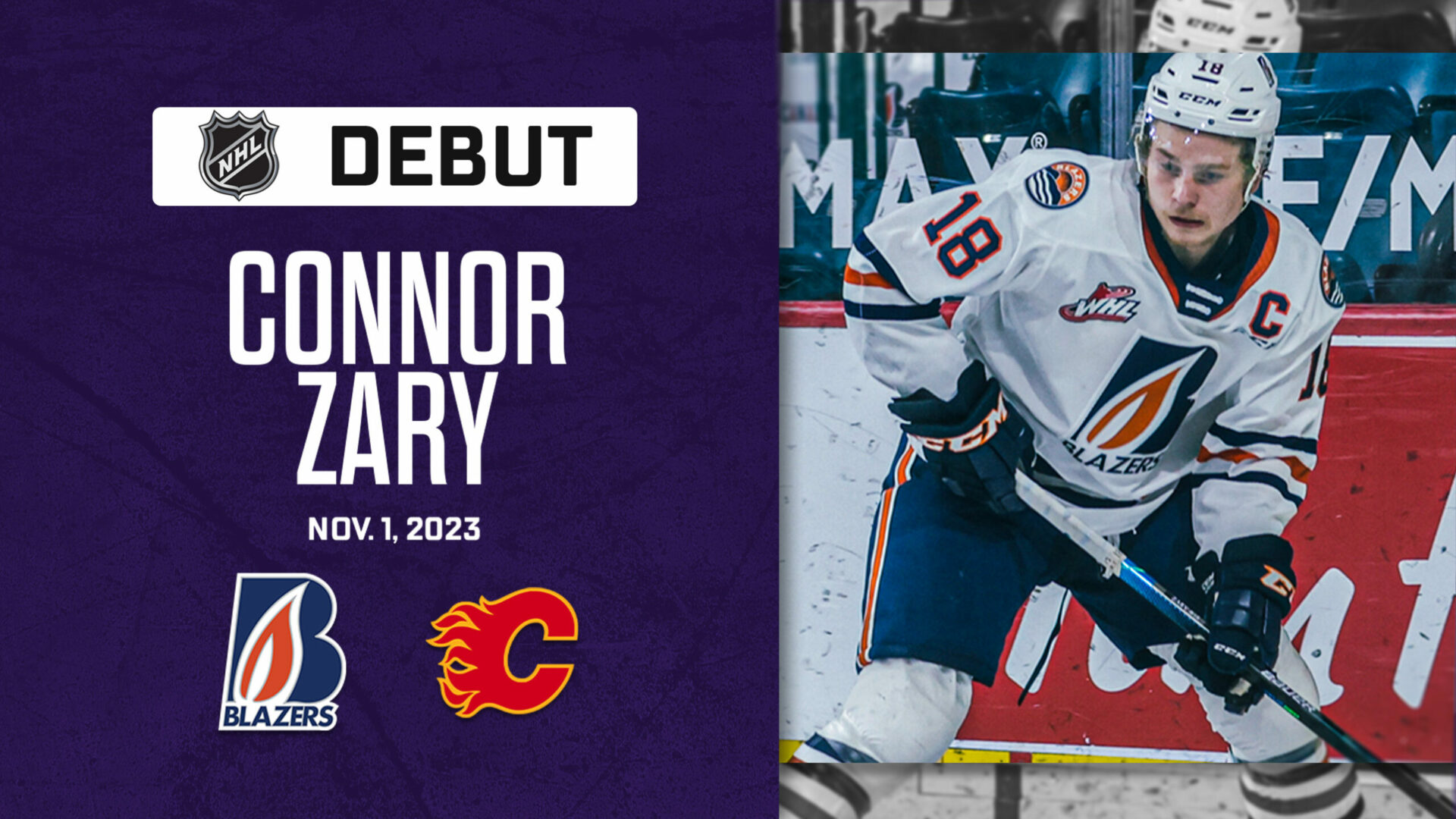 CHL to NHL: Zary scores in debut with Flames