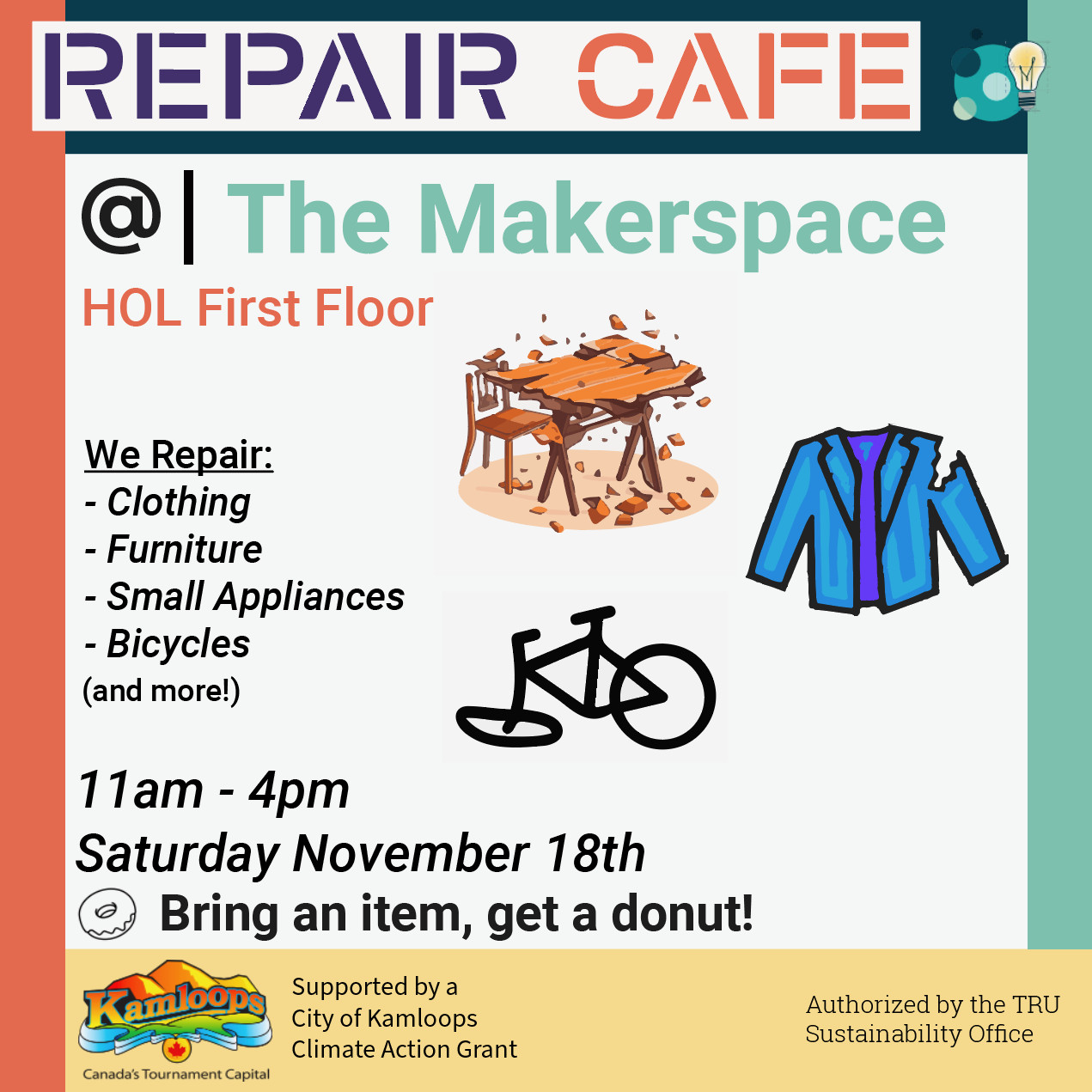 Repair Café at the TRU Makerspace – TRU Newsroom