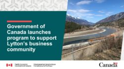 Government of Canada launches program to support Lytton’s business community