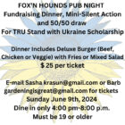 Fox N Hounds pub fundraiser dinner – TRU Newsroom