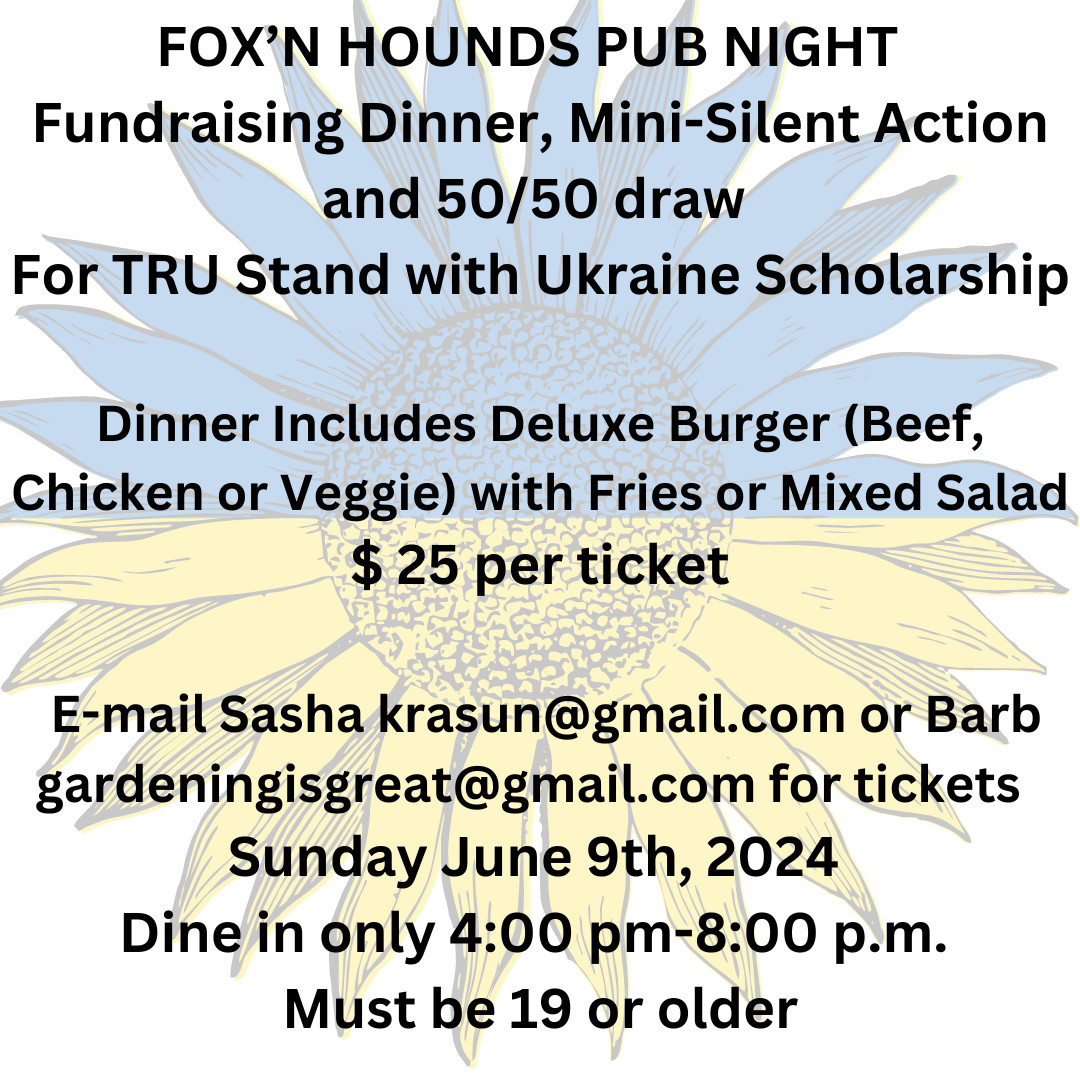 Fox N Hounds pub fundraiser dinner – TRU Newsroom