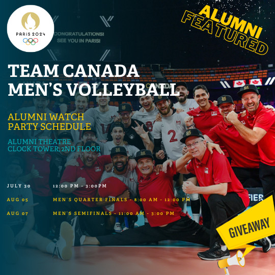 TRU Alumni Olympic Watch Party – Men’s volleyball team Canada