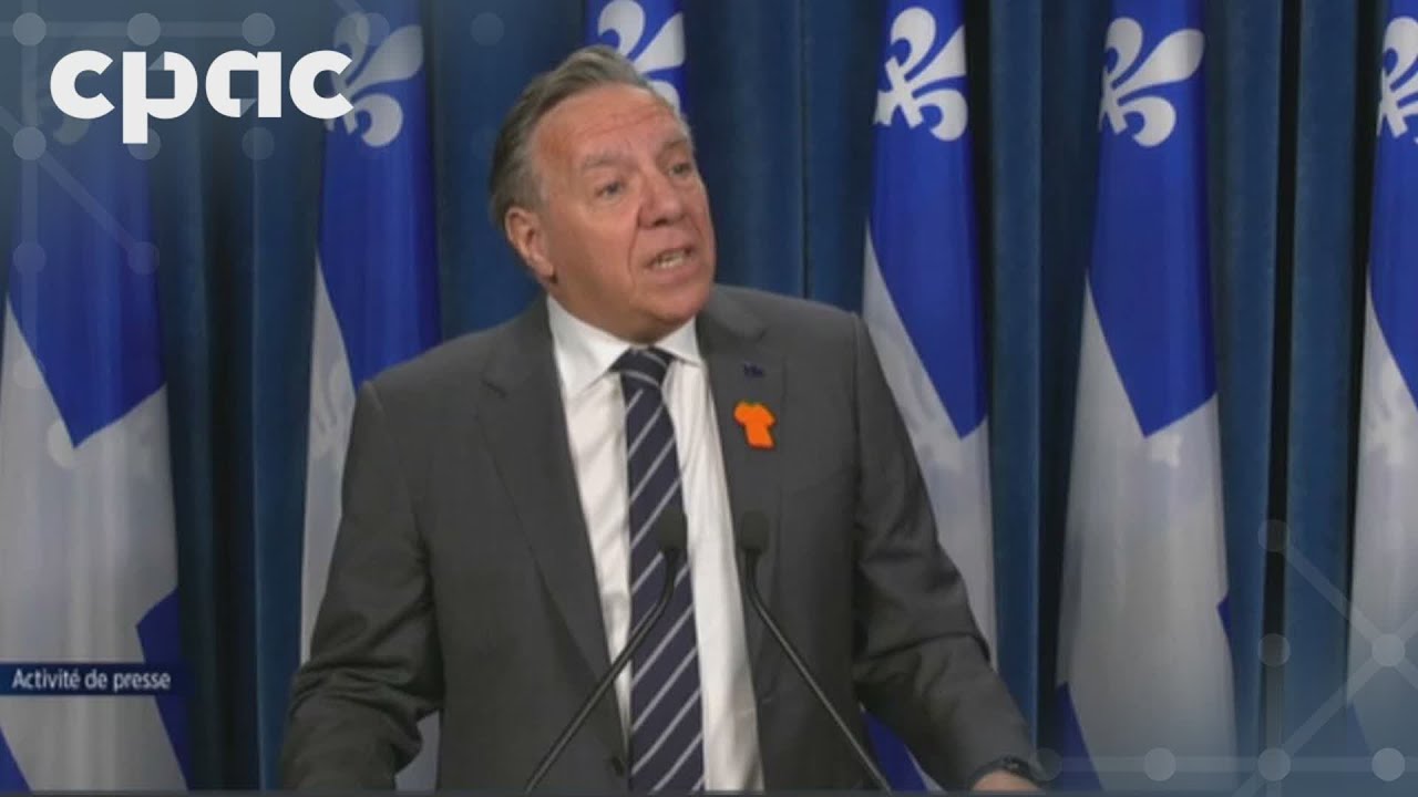 Le PM du Québec François Legault s’adresse aux journalistes – 26 septembre 2024