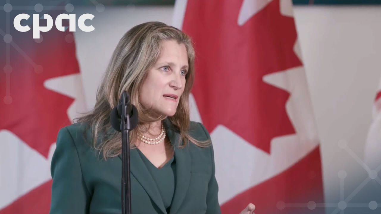 Deputy PM Chrystia Freeland scrums as caucus meeting continues – September 10, 2024