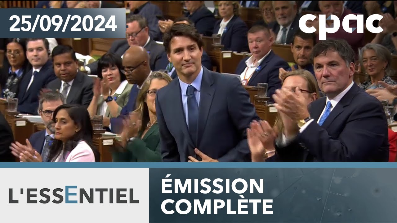 L'Essentiel : Le gouv. Trudeau survit au vote de censure conservateur – 25 septembre 2024