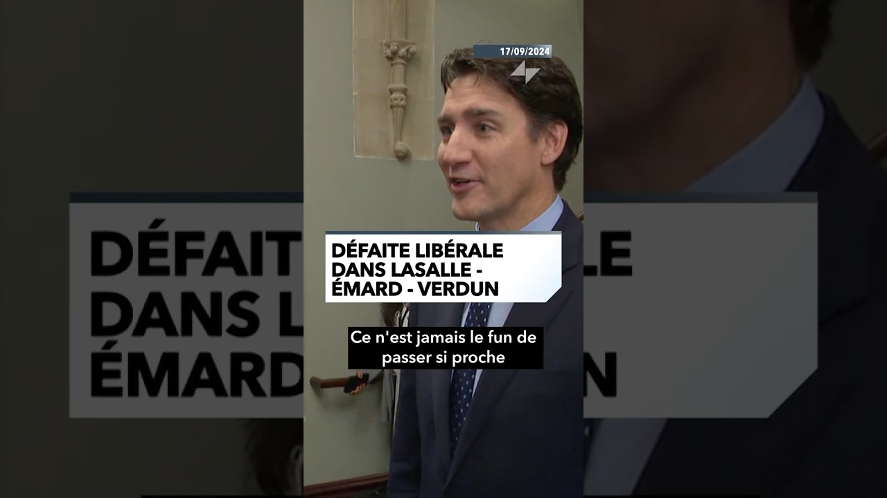 Le PM Trudeau commente la défaite libérale dans LaSalle-Émard-Verdun #polcan