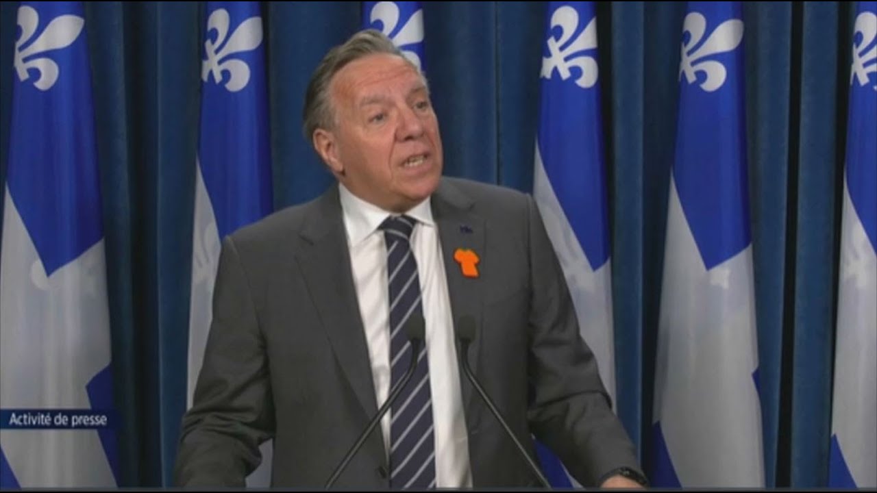 Le PM du Québec François Legault s’adresse aux journalistes à Québec – 26 septembre 2024