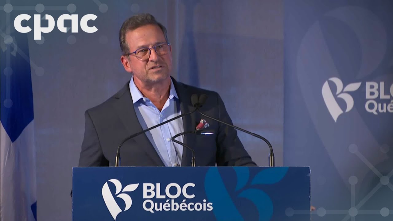 Le chef du Bloc Québécois s’adresse à des partisans à Montebello, au Québec – 9 septembre 2024