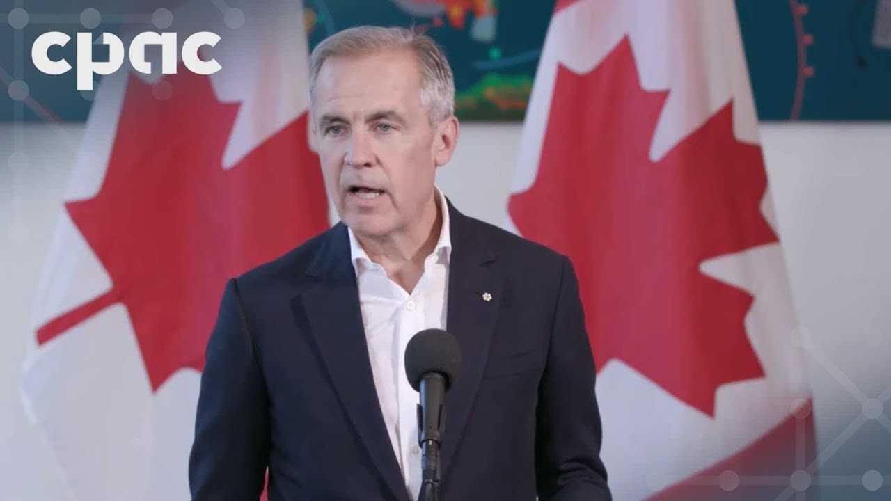 New Liberal adviser Mark Carney speaks with reporters in Nanaimo, B.C. – September 10, 2024