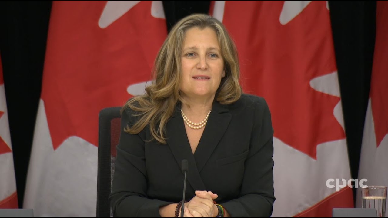 Deputy PM Chrystia Freeland provides update on economic plan – October 8, 2024