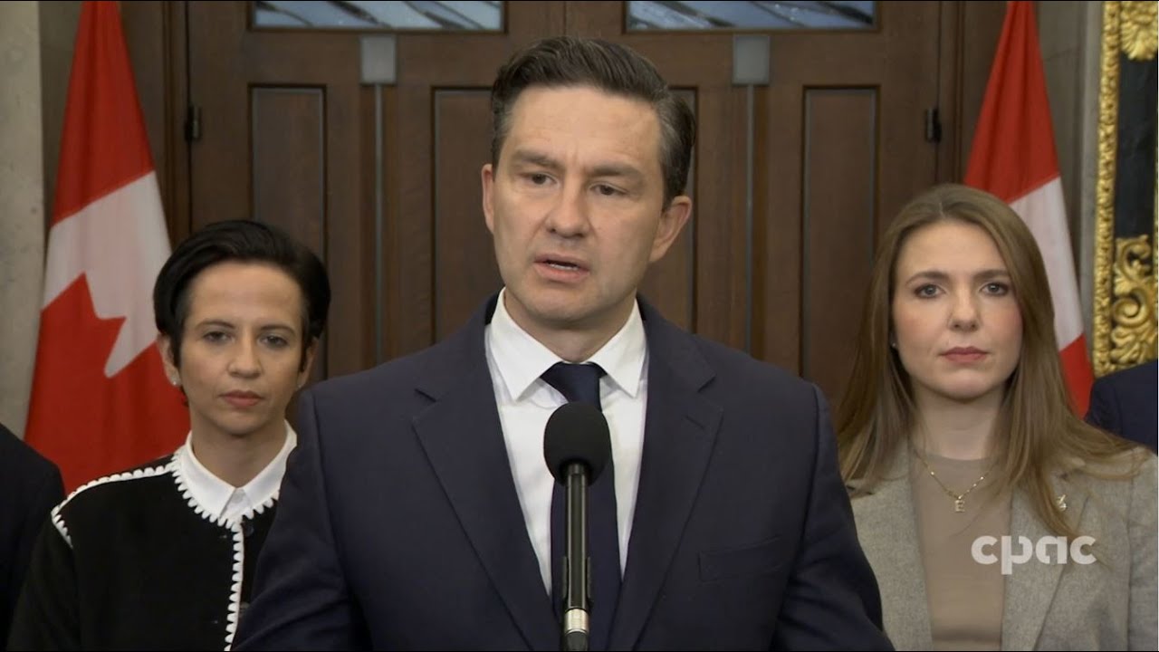 Conservative Leader Pierre Poilievre speaks with reporters on Parliament Hill – October 8, 2024