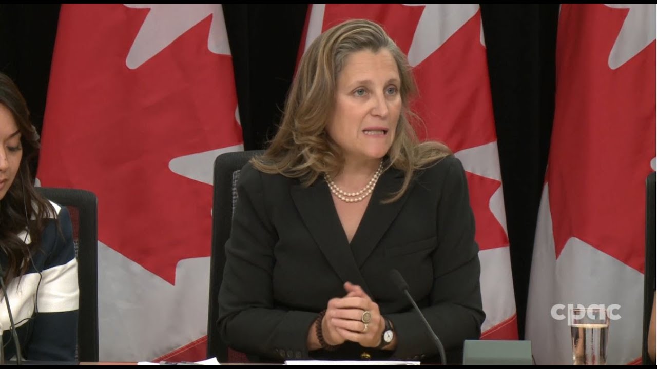 Deputy PM Chrystia Freeland provides update on economic plan – October 1, 2024