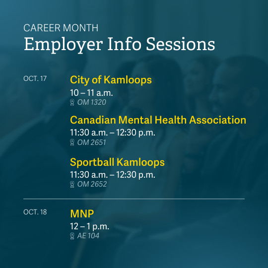 Employer info sessions