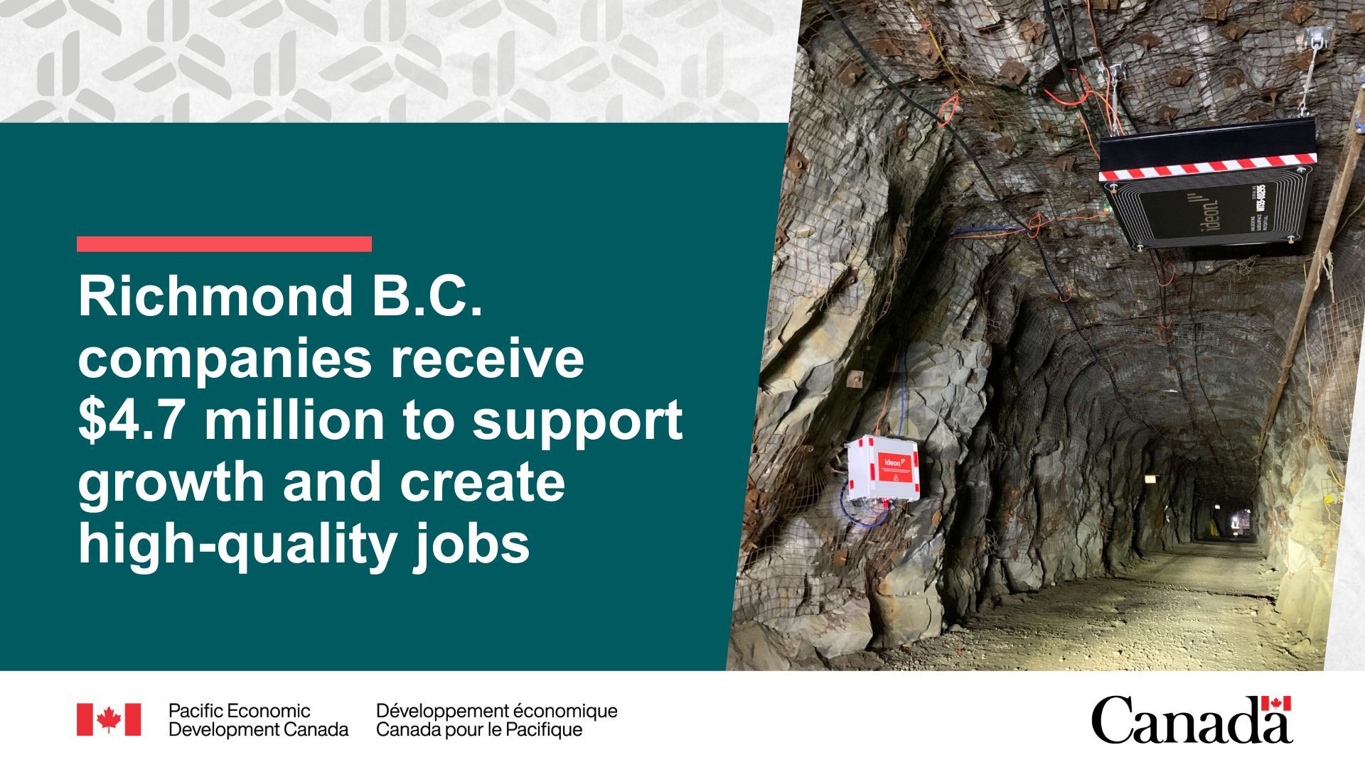 Government of Canada provides $4.7 million in funding for two Richmond-based companies to support growth and create high-quality jobs