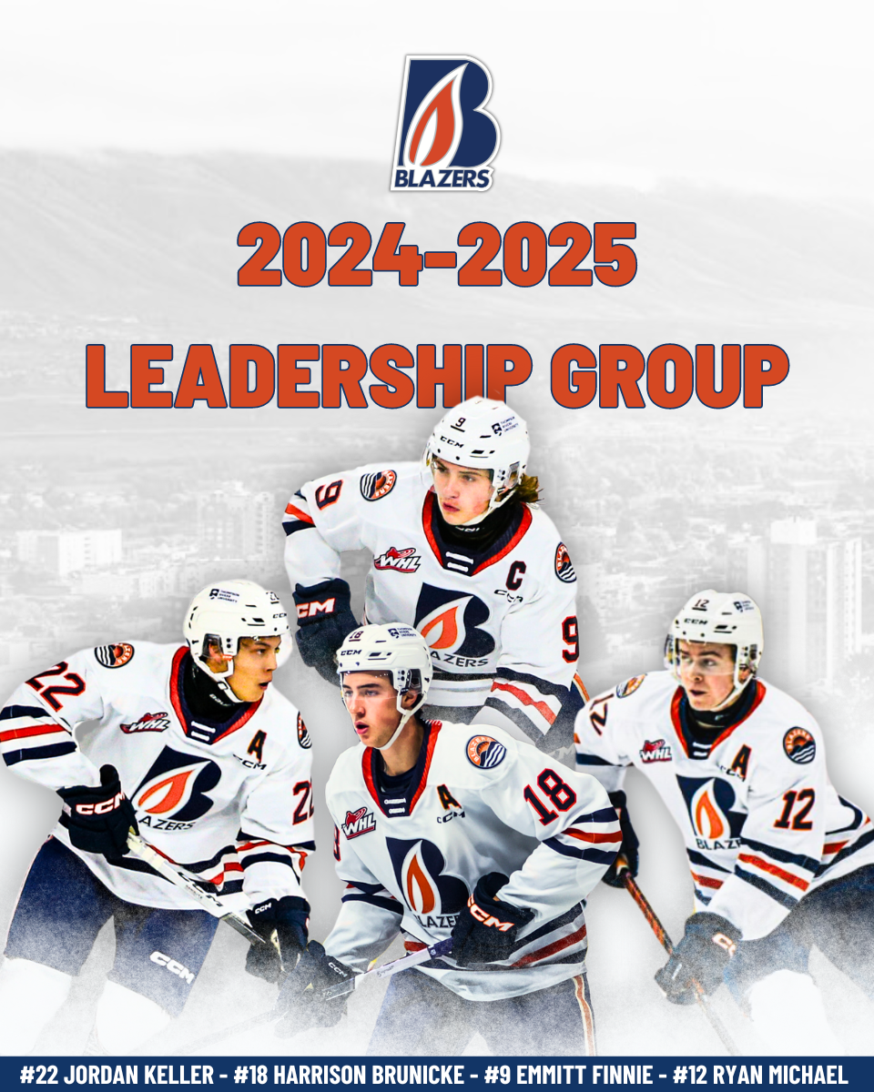 KAMLOOPS BLAZERS ANNOUNCE EMMITT FINNIE CAPTAIN