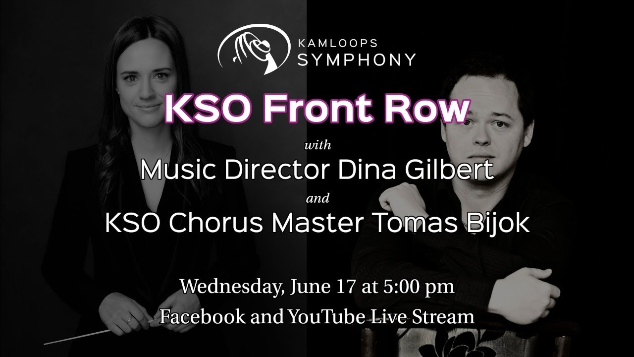 KSO Front Row with Music Director Dina Gilbert and KSO Chorus Master Tomas Bijok