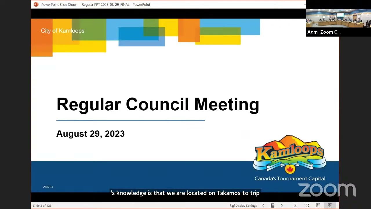 Kamloops City Council - Regular Council Meeting - August 29, 2023