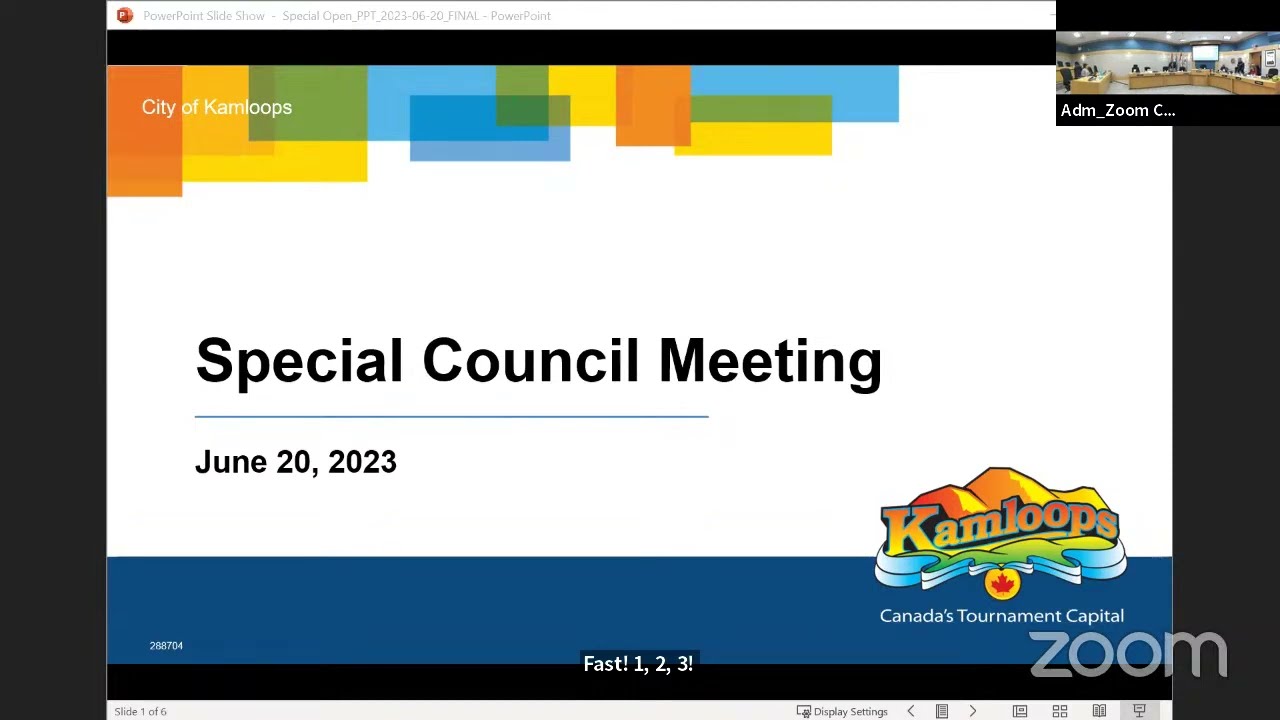 Kamloops City Council - Special Council Meeting - June 20, 2023