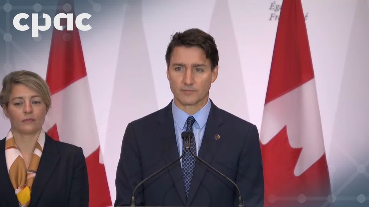 Le premier ministre Justin Trudeau s'entretient avec les journalistes à Paris – 5 octobre 2024