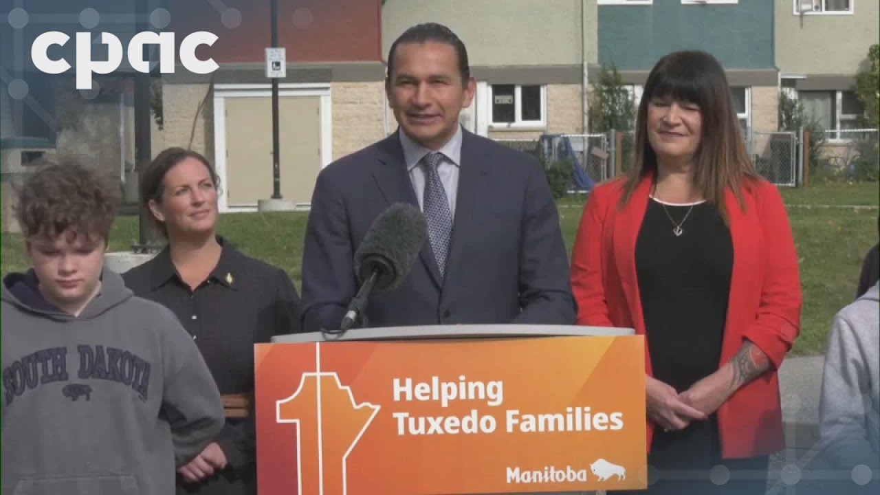 Manitoba Premier Wab Kinew holds a news conference in Winnipeg – October 1, 2024