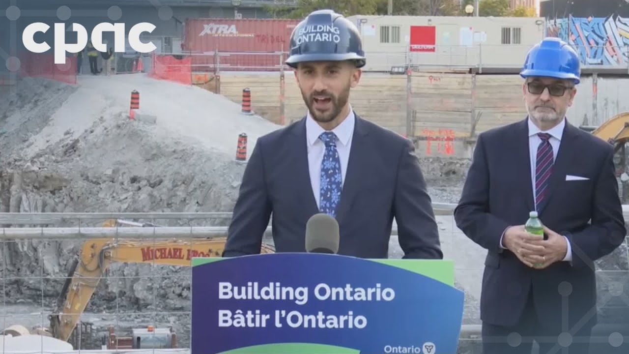 Ontario Energy Minister Stephen Lecce speaks with reporters – October 21, 2024