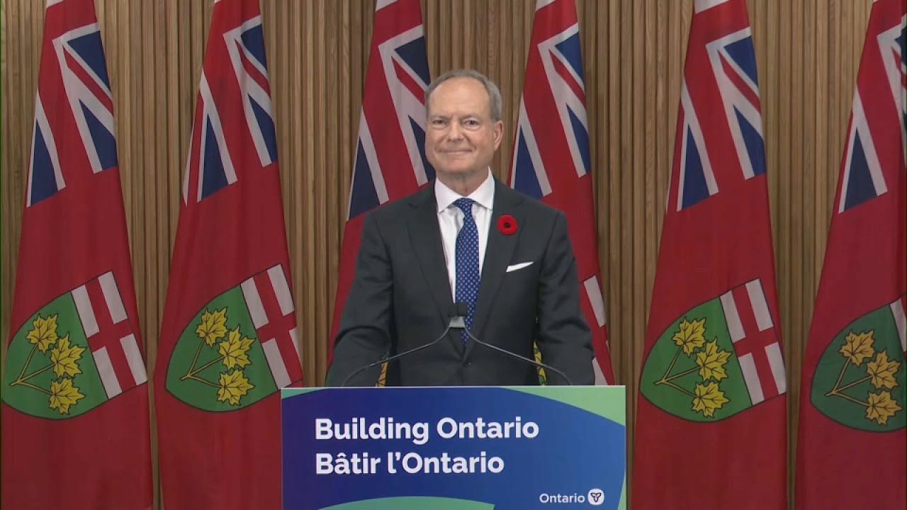 Ontario finance minister discusses fall economic statement – October 30, 2024