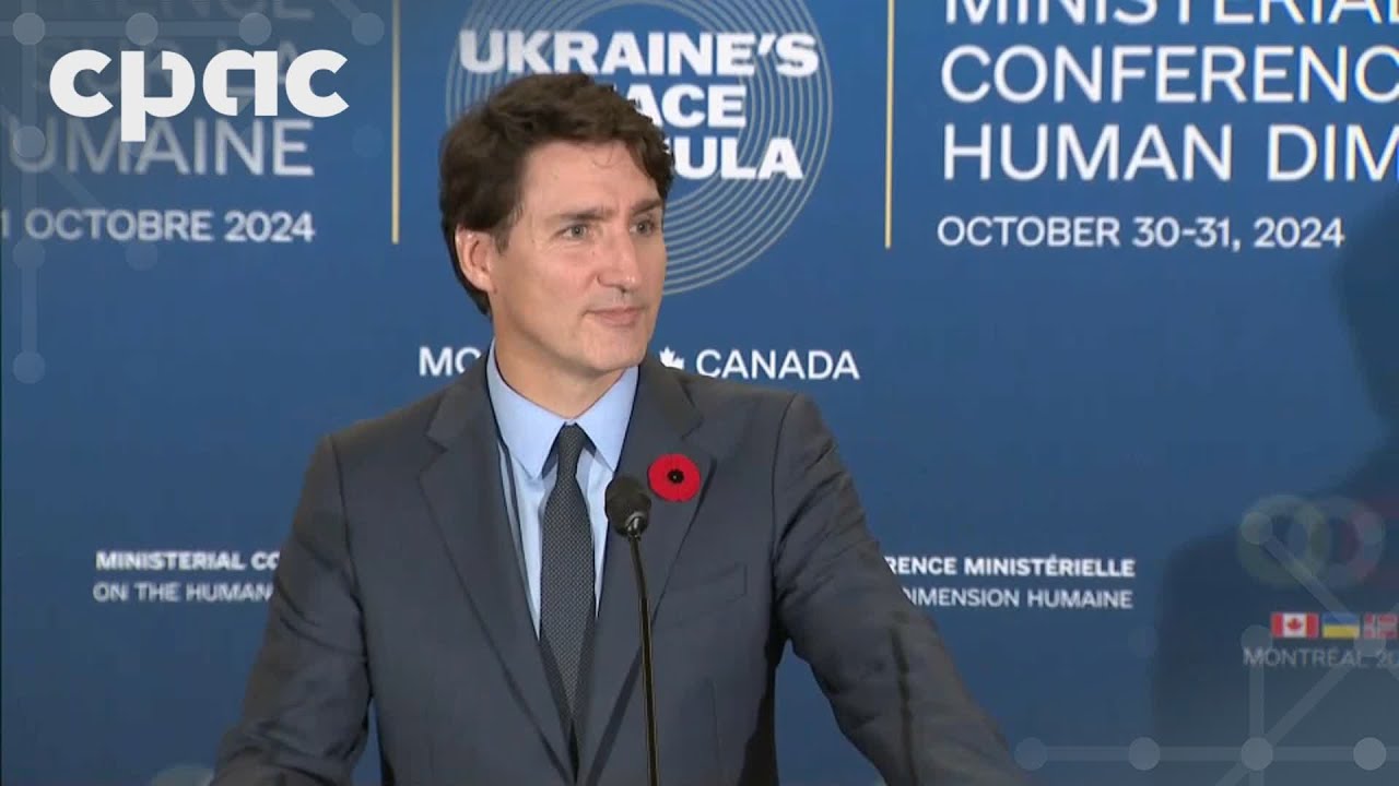 PM Trudeau speaks at conference on human dimension of Ukraine’s peace formula – October 30, 2024