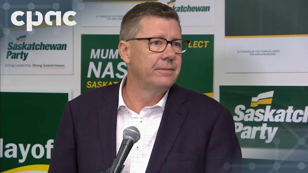 Scott Moe speaks with reporters as Saskatchewan election begins – October 1, 2024