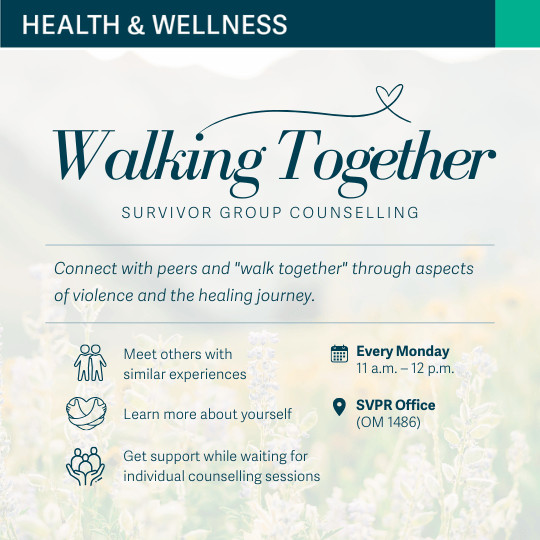 Walking Together: survivor group counselling