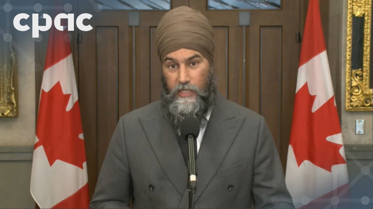 NDP Leader Jagmeet Singh speaks with reporters before question period – November 25, 2024