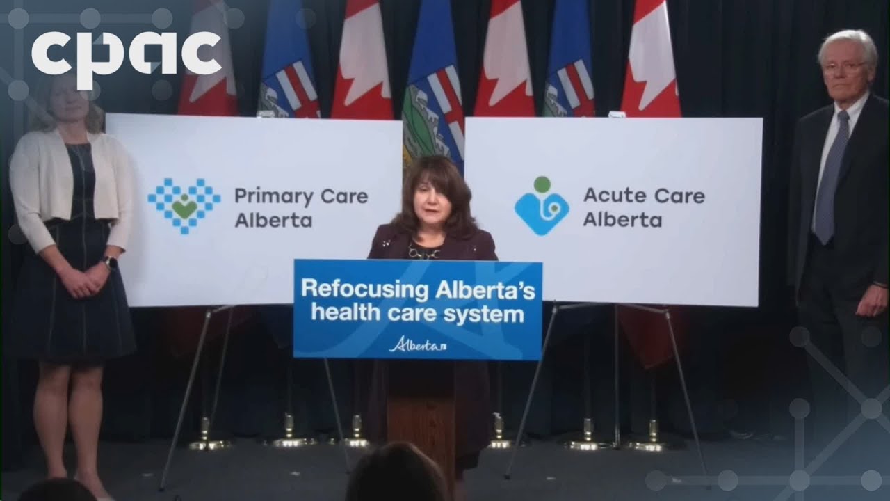 Alberta health minister holds a news conference in Edmonton – November 18, 2024