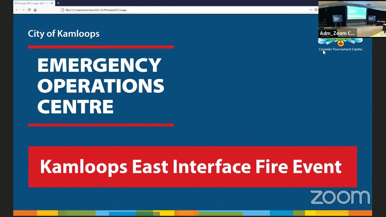 City of Kamloops Emergency Operations Centre Media Conference