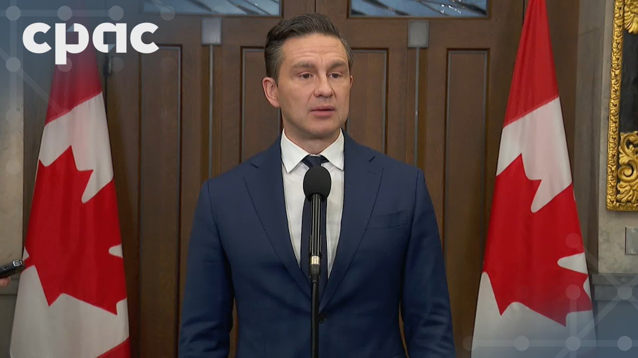 Conservative Leader Pierre Poilievre speaks with reporters on Parliament Hill – November 21, 2024