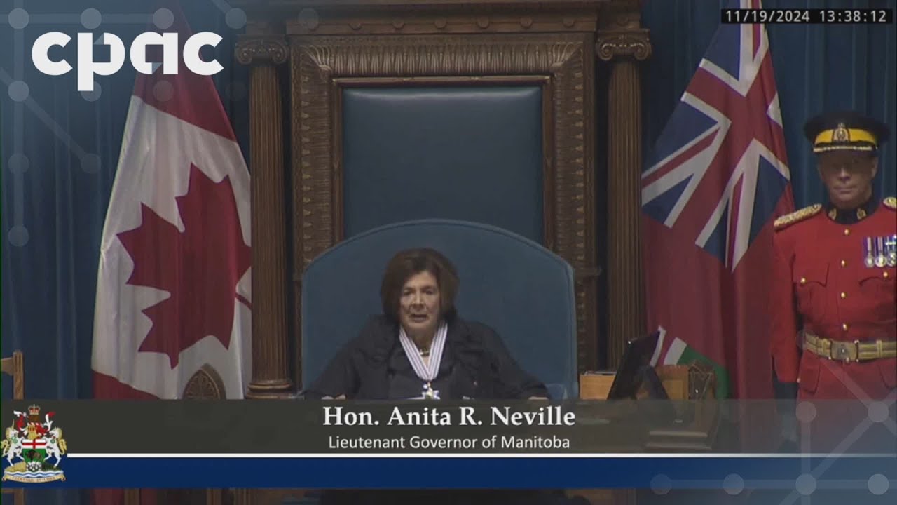 Manitoba speech from the throne – November 19, 2024