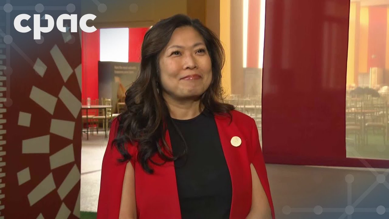 Minister Mary Ng speaks with reporters in Lima, Peru – November 15, 2024