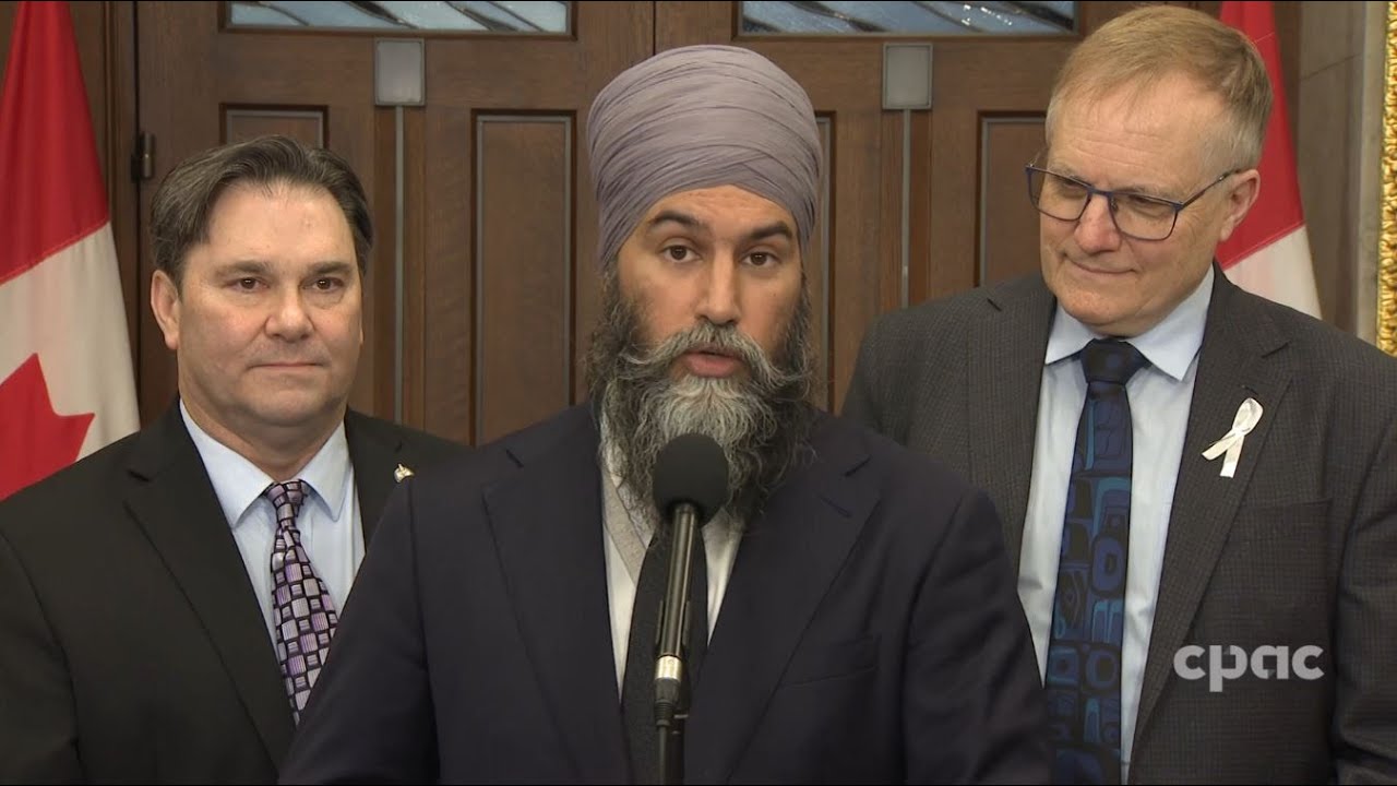 NDP Leader Jagmeet Singh speaks with reporters on Parliament Hill – November 27, 2024