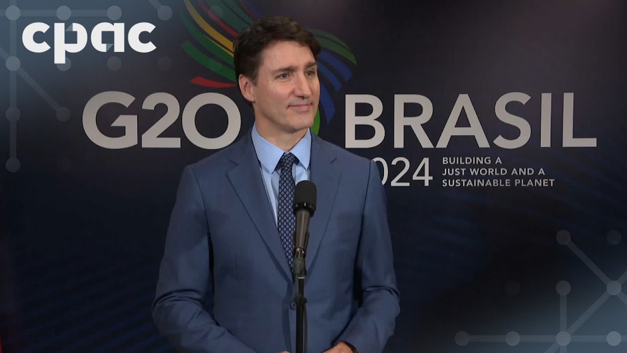 PM Trudeau speaks with reporters in Rio de Janeiro, Brazil – November 19, 2024